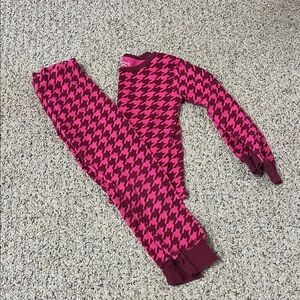 Carter's Pink and Red Knit Pajama Top